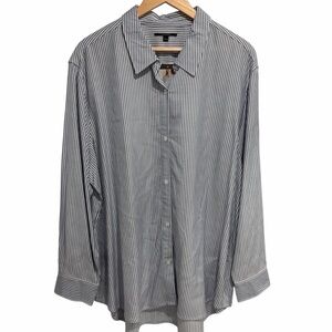 2/$25 Tahari Women’s Striped Button Down Long Sleeve Dress Shirt
